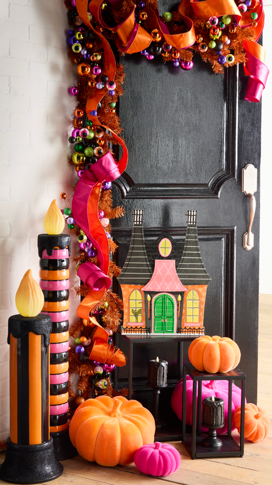 Halloween Carnival - 20" Haunted Mansion Cut Out Sign - SET OF 2