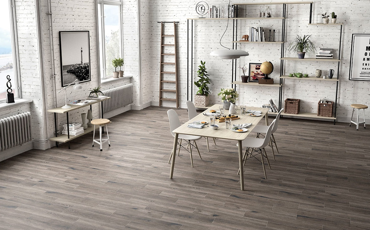 Antoni Gris Porcelain Wood Tile