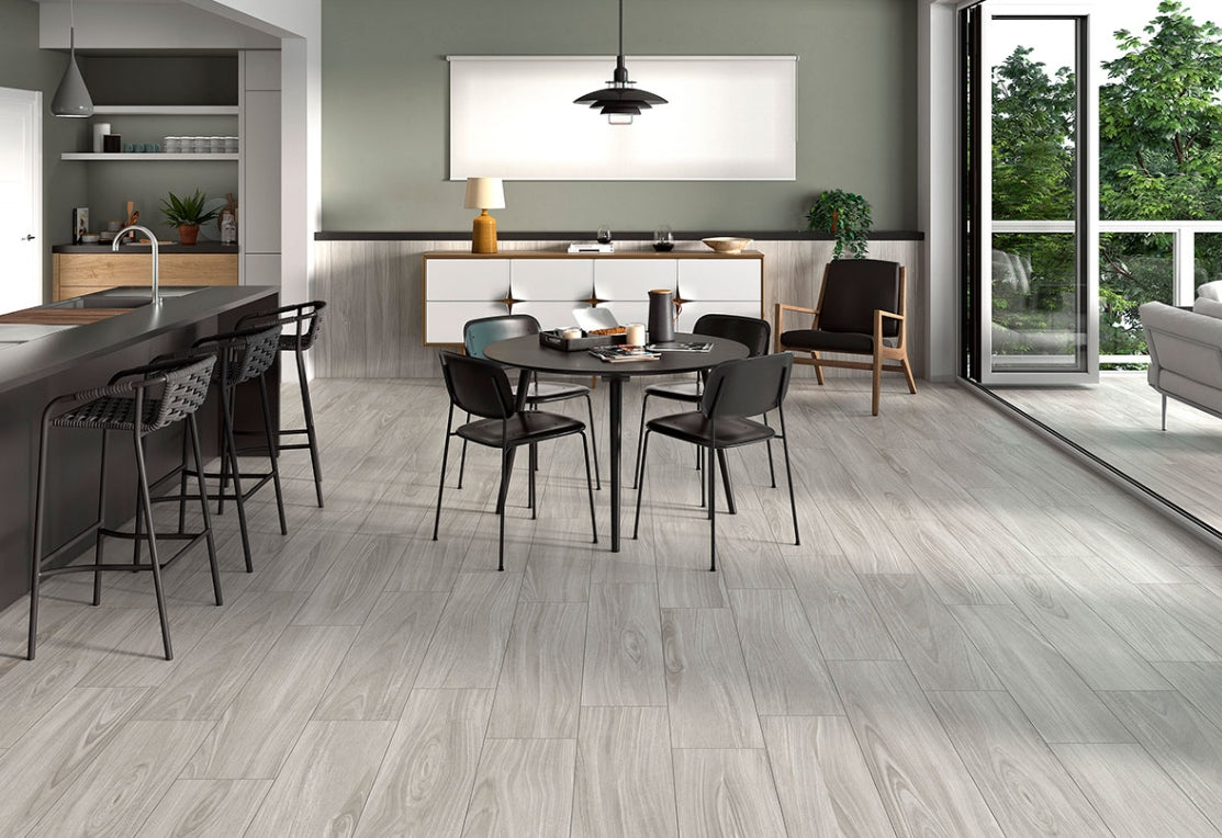 Braxton Grigia Porcelain Wood Tile