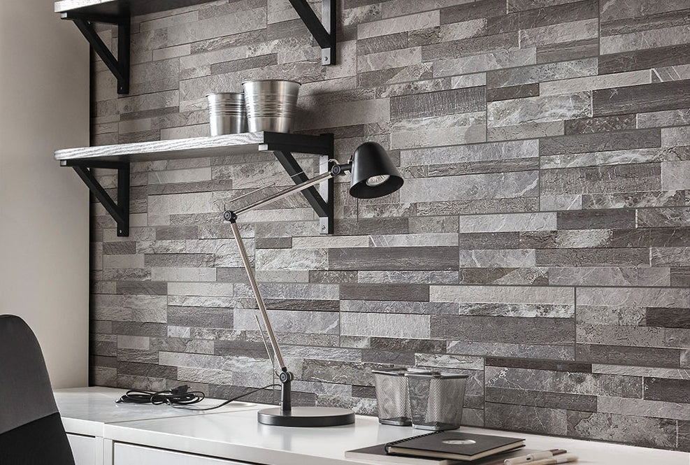 Palisade Grey Stacked Porcelain