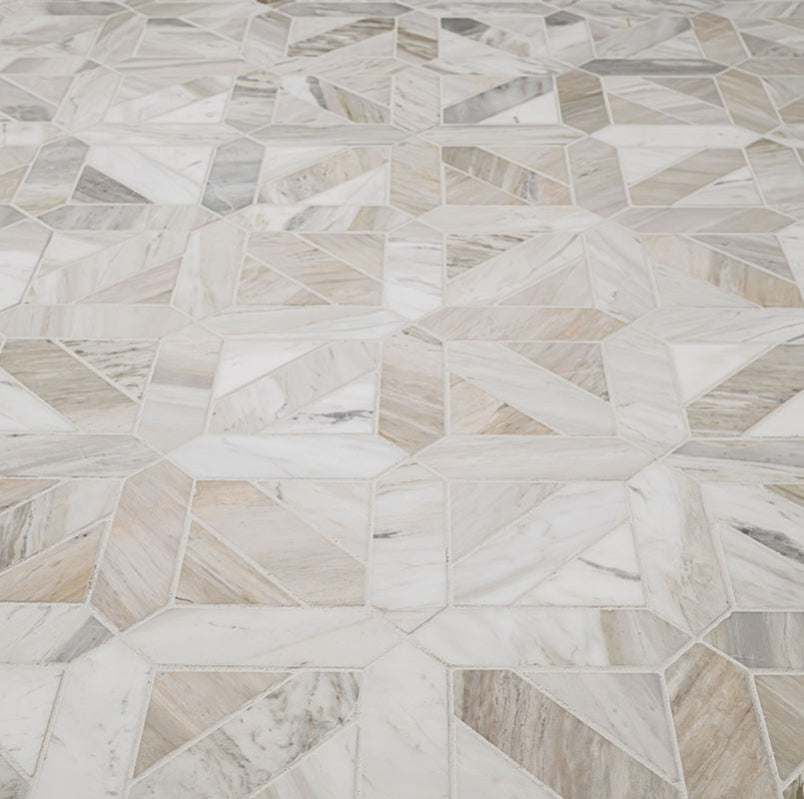 Athena Gold Geometrica Honed Tile