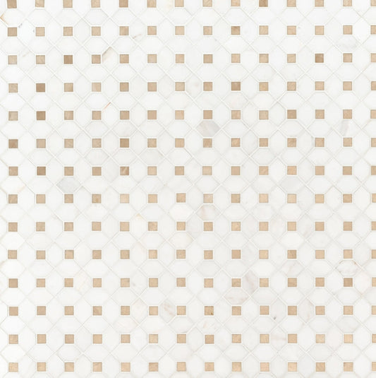 Bianco Dolomite Crema Dotty Pattern