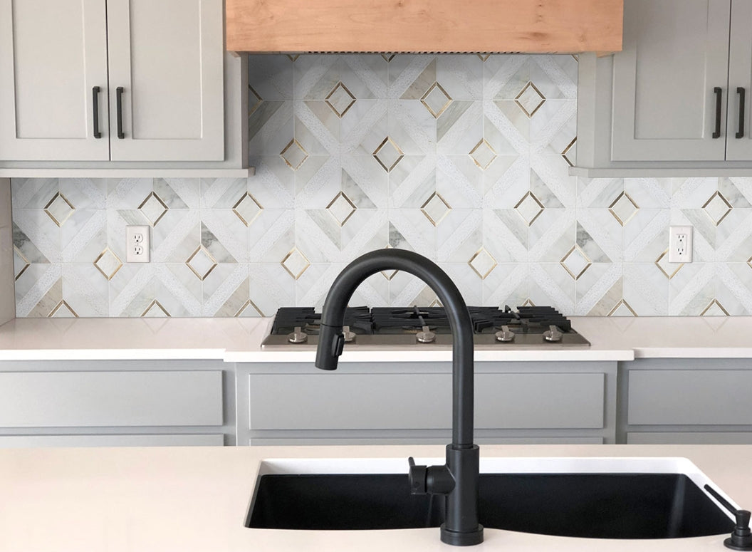 Luxor Verona Gold Pattern Tile