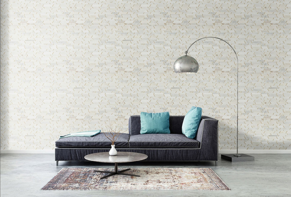 Luxor Metro Gold Pattern Tile