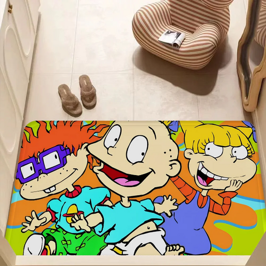 R-Rugrats Hallway Carpet Non-Slip Laundry Room Mat Laundry Decor Balcony Child Living Room Toilet Rug