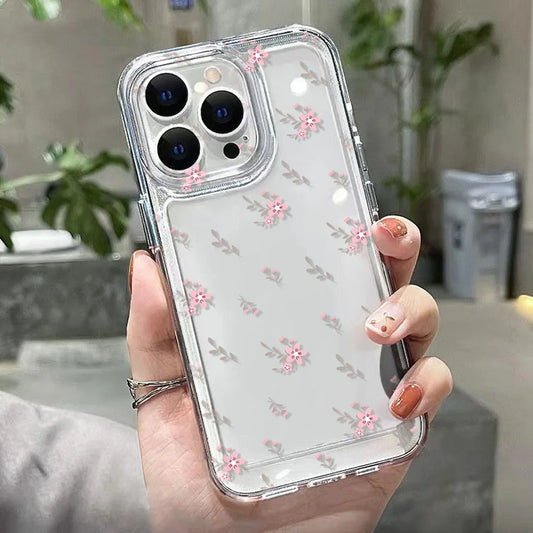 Transparent Flower Phone Case