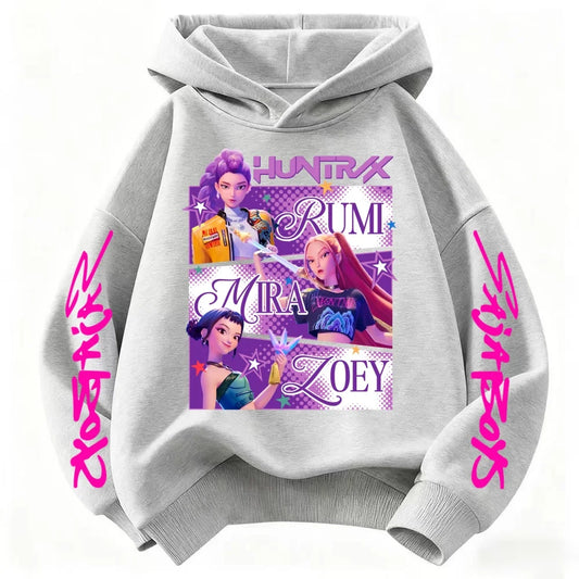 2025 hot sales New Kpop Demon Hunters girls group Printing Hoodie Pullover Tops Man Woman Sweatshirt autumn winter hoodies