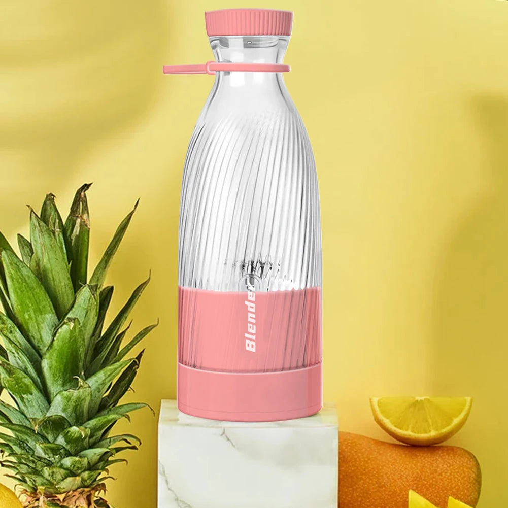 500ml Portable Wireless Blender 6 Blades Electric Fruit Juicer Machine | Kitchen Accessories | Kitchen + Metal