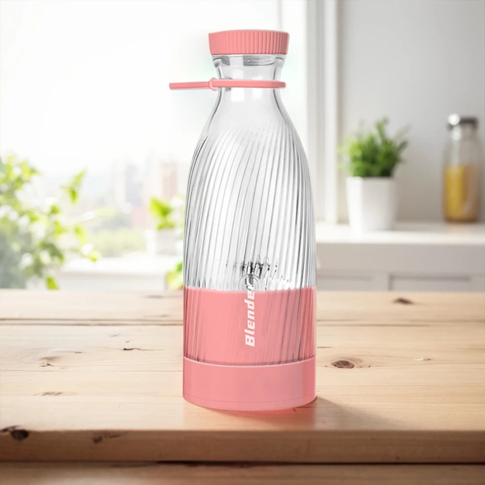 500ml Portable Wireless Blender 6 Blades Electric Fruit Juicer Machine | Kitchen Accessories | Kitchen + Metal