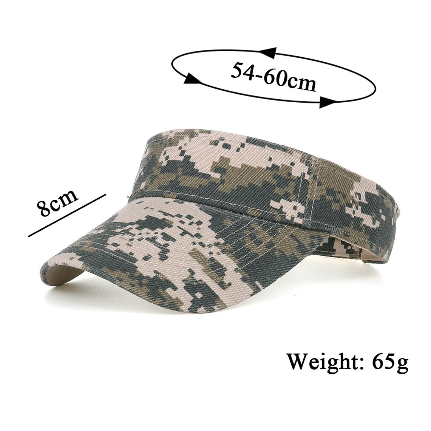Camouflage Breathable Sun Hats Women Adjustable Visor UV Protection Tennis Running Sunscreen Hat