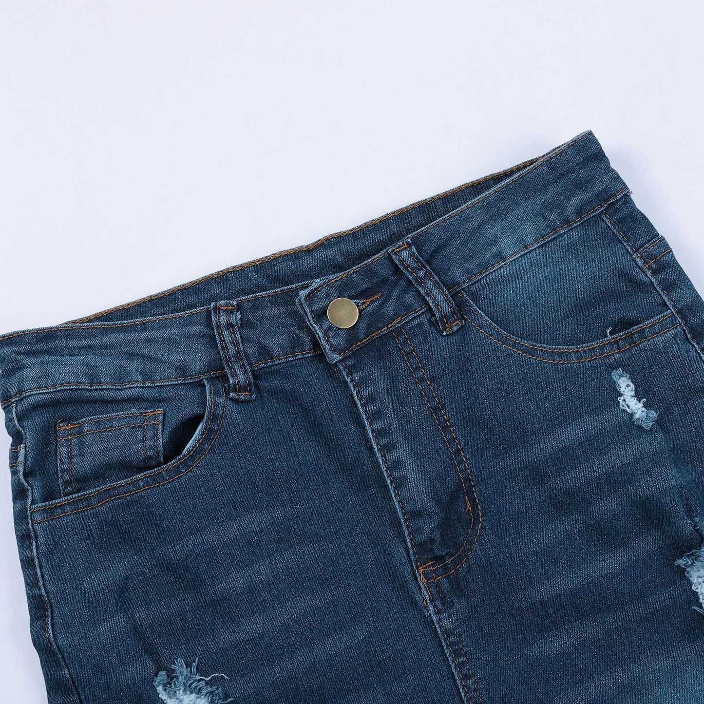 Women's Skinny Ripped Jeans - Slim Denim Pants Women's Jeans