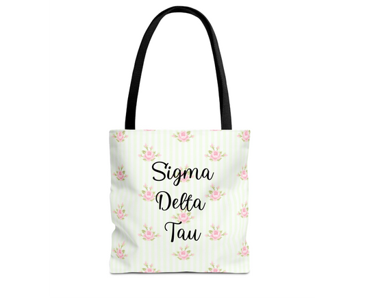 Customizable: Floral Pattern Tote Bag | Stylish Shopping Bag, Eco-Friendly Tote, Gift for Her, Beach Bag, Everyday Carryall