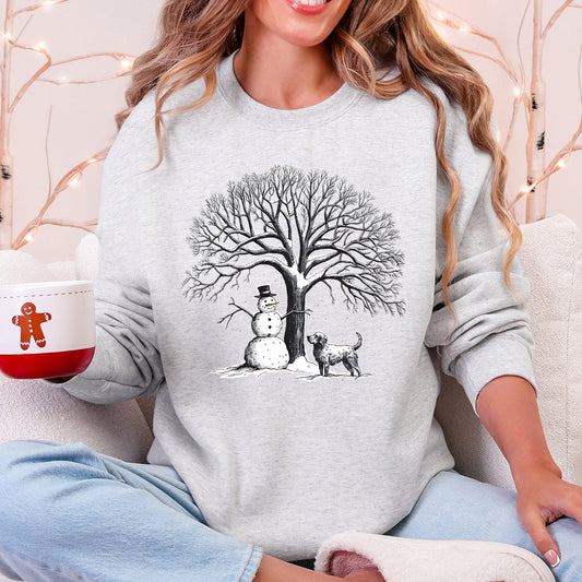 Snowman Dog, Christmas, Snow, Pets Sweatshirt