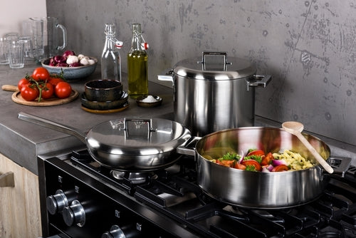 SAUTE PAN 2 HANDLES CM.28 STILE | Kitchen + Metal |