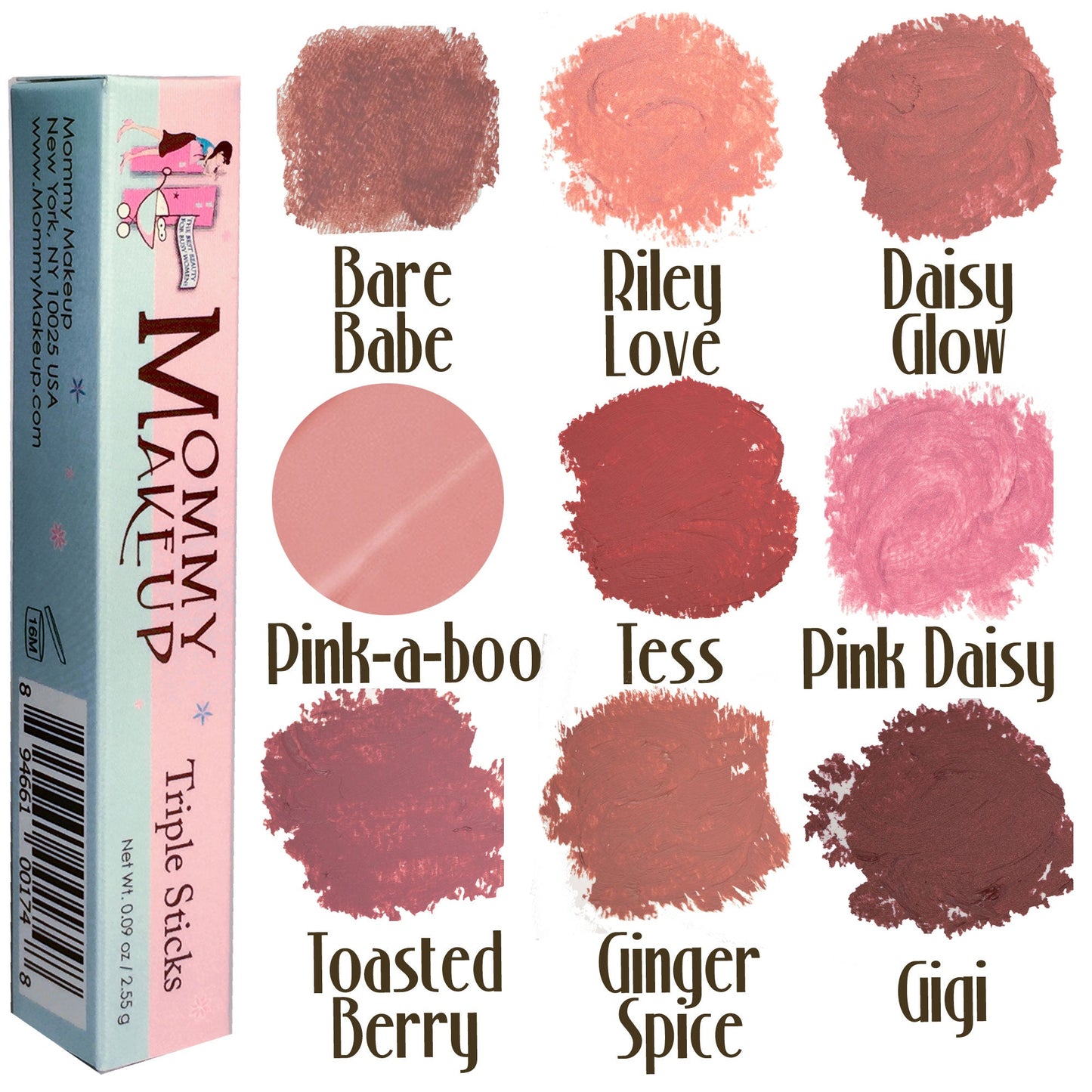 Triple Sticks Lipstick, Cream Blush, and Treatment in Pink Daisy