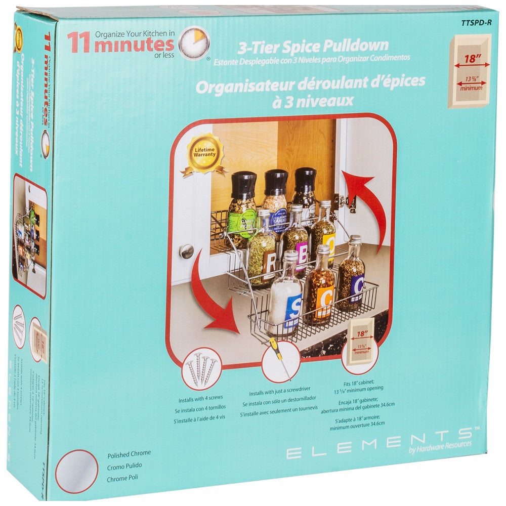 3-Tier Spice Rack Pulldown