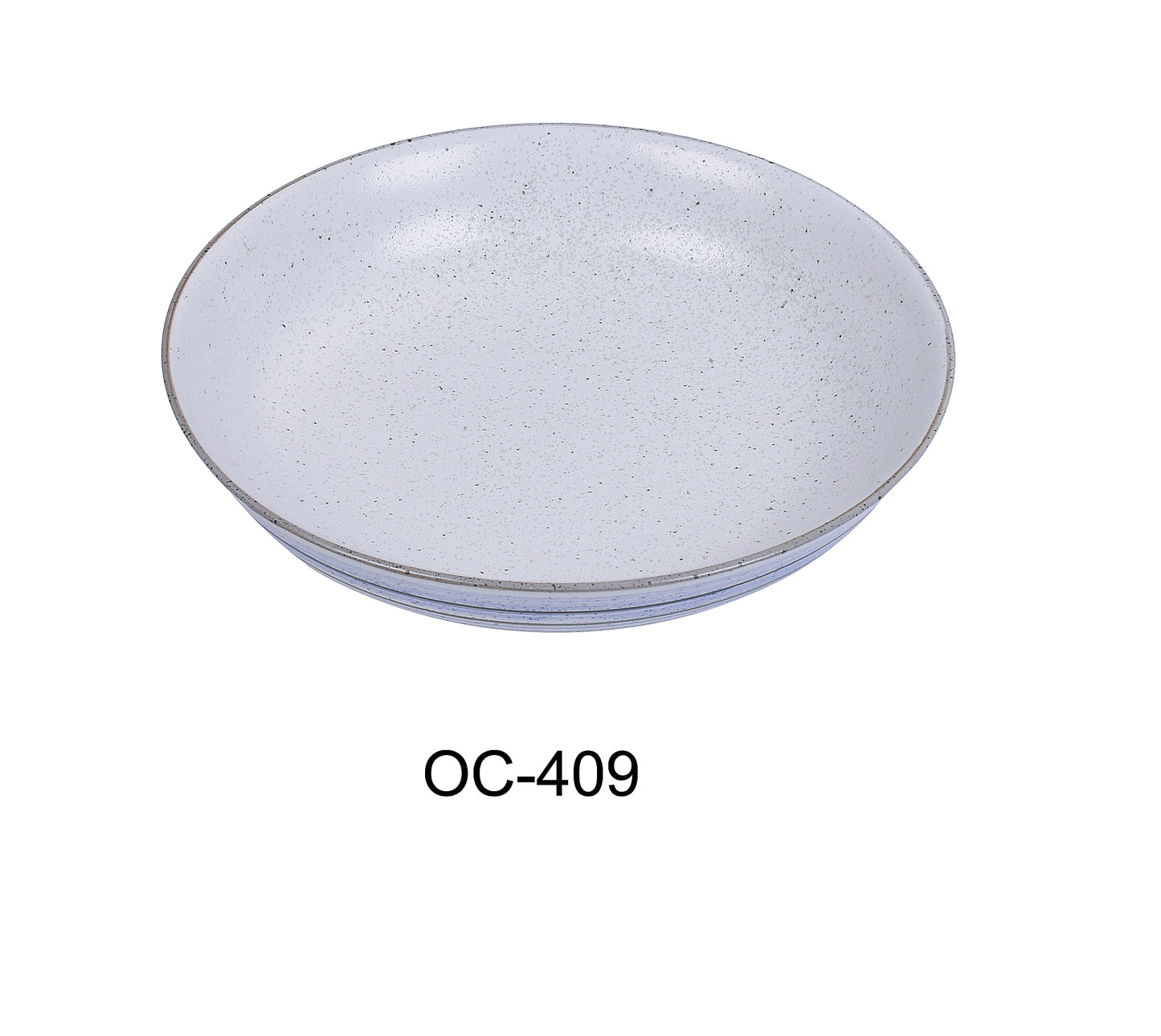 Yanco OC-409 Ocean 9" X 1 1/2"H SALAD / PASTA PLATE 18 OZ