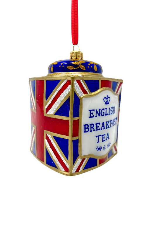Union Jack Tin Glass Ornament