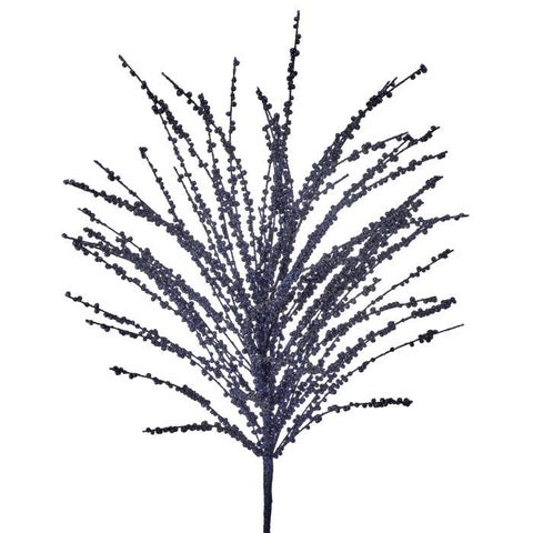 24" GLITTER GRASS SPRAY MIDNIGHT BLUE