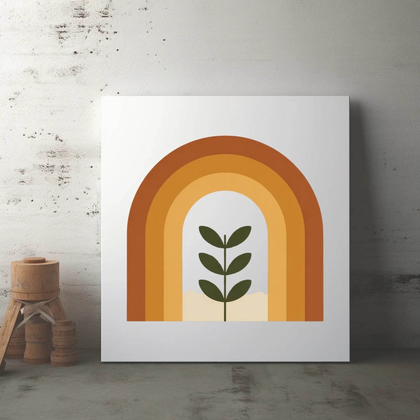 Rainbow Boho Poster Canvas Wall Art – Modern Home Decor