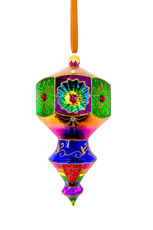 Vegas Prisma Polish Glass Ornament