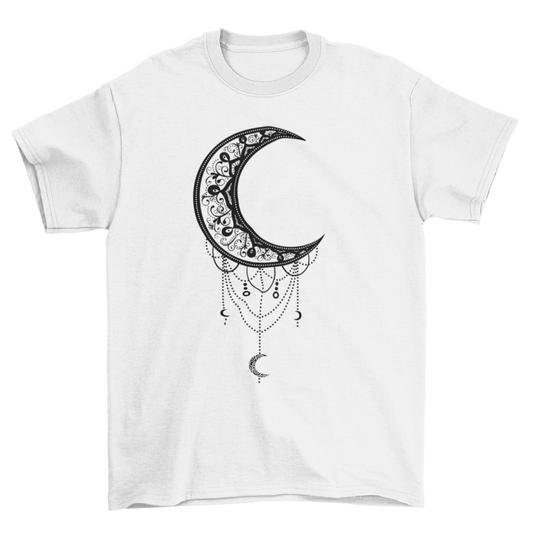 Illustrated Moon T-shirt | Binge T-shirt Shop