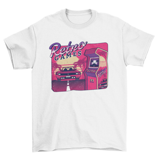 Retro Gaming Arcade T-shirt | Binge T-shirt Shop