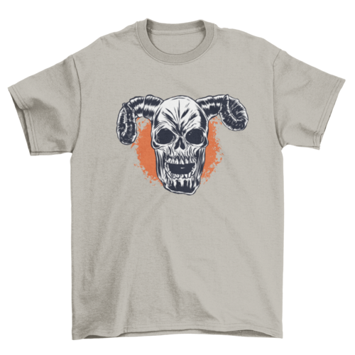 Horned Skull T-shirt | Binge T-shirt Shop