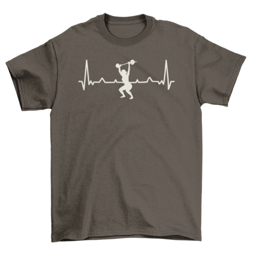 Workout Heartbeat T-shirt | Binge T-shirt Shop