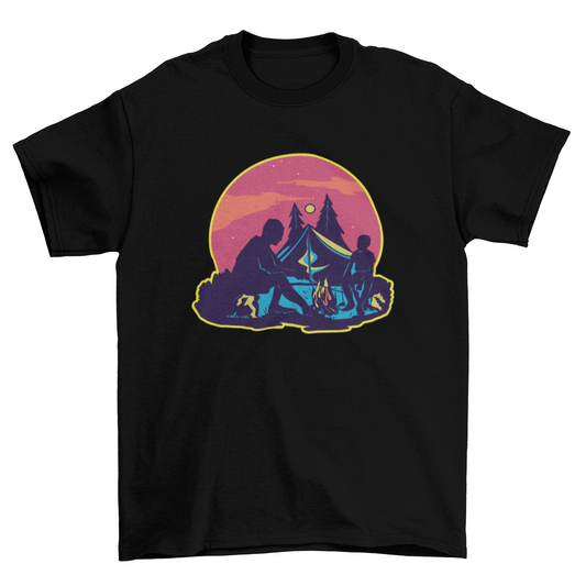 Night Camping T-shirt | Binge T-shirt Shop