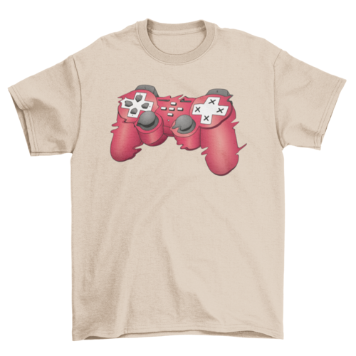 Glitchy Joystick T-shirt | Binge T-shirt Shop