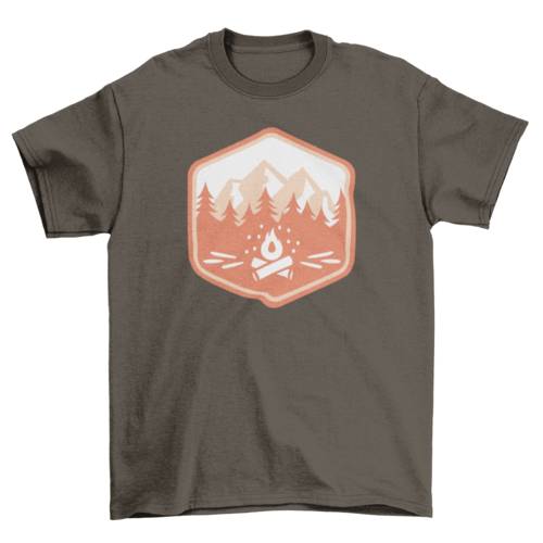 Camping Badge T-shirt | Binge T-shirt Shop