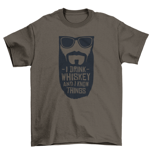 I Drink Whiskey T-shirt | Binge T-shirt Shop