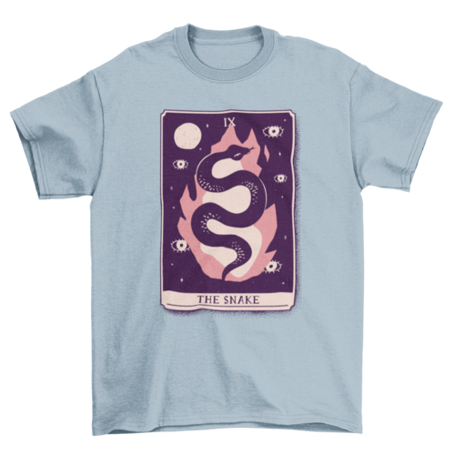 Snake mystical tarot card t-shirt