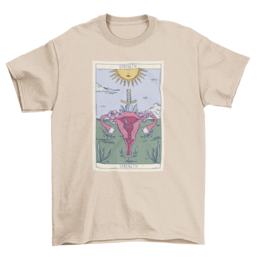 Uterus Tarot Card T-shirt | Binge T-shirt Shop