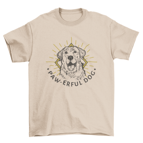 Golden retriever hand drawn t-shirt