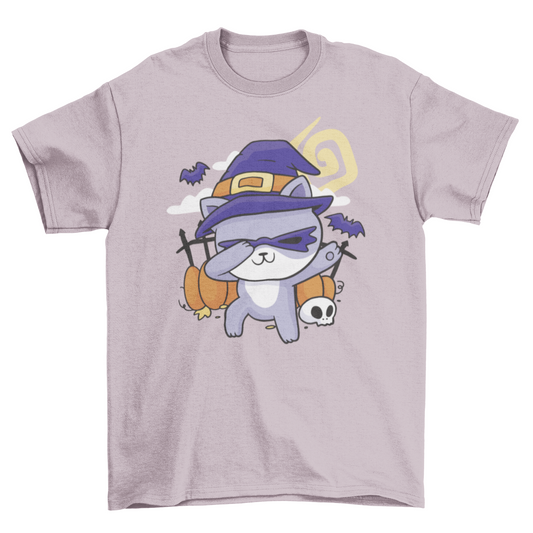 Halloween Cat Dabbing T-shirt Design | Binge T-shirt Shop
