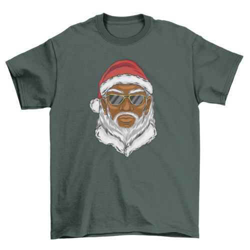 Black Santa Claus Christmas T-shirt | Binge T-shirt Shop