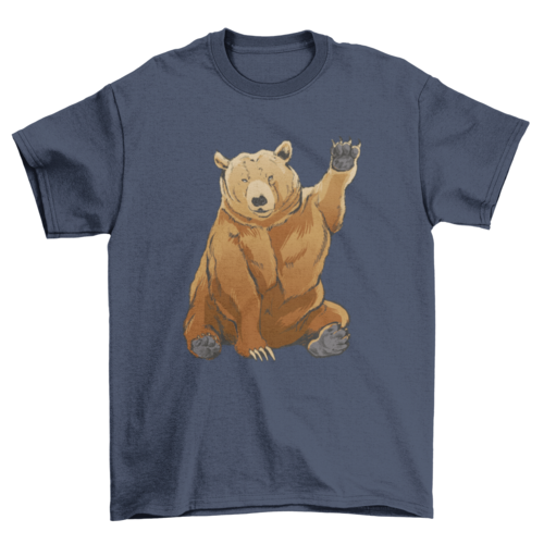 Grizzly Bear Greeting T-shirt | Binge T-shirt Shop