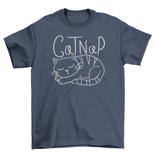 Cat Taking a Nap T-shirt | Binge T-shirt Shop