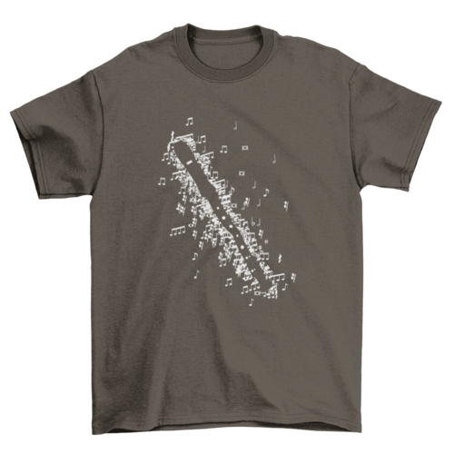 Cool Fashion Unique Recorder Instrument Music Musical Notes T-shirt | Binge T-shirt Shop