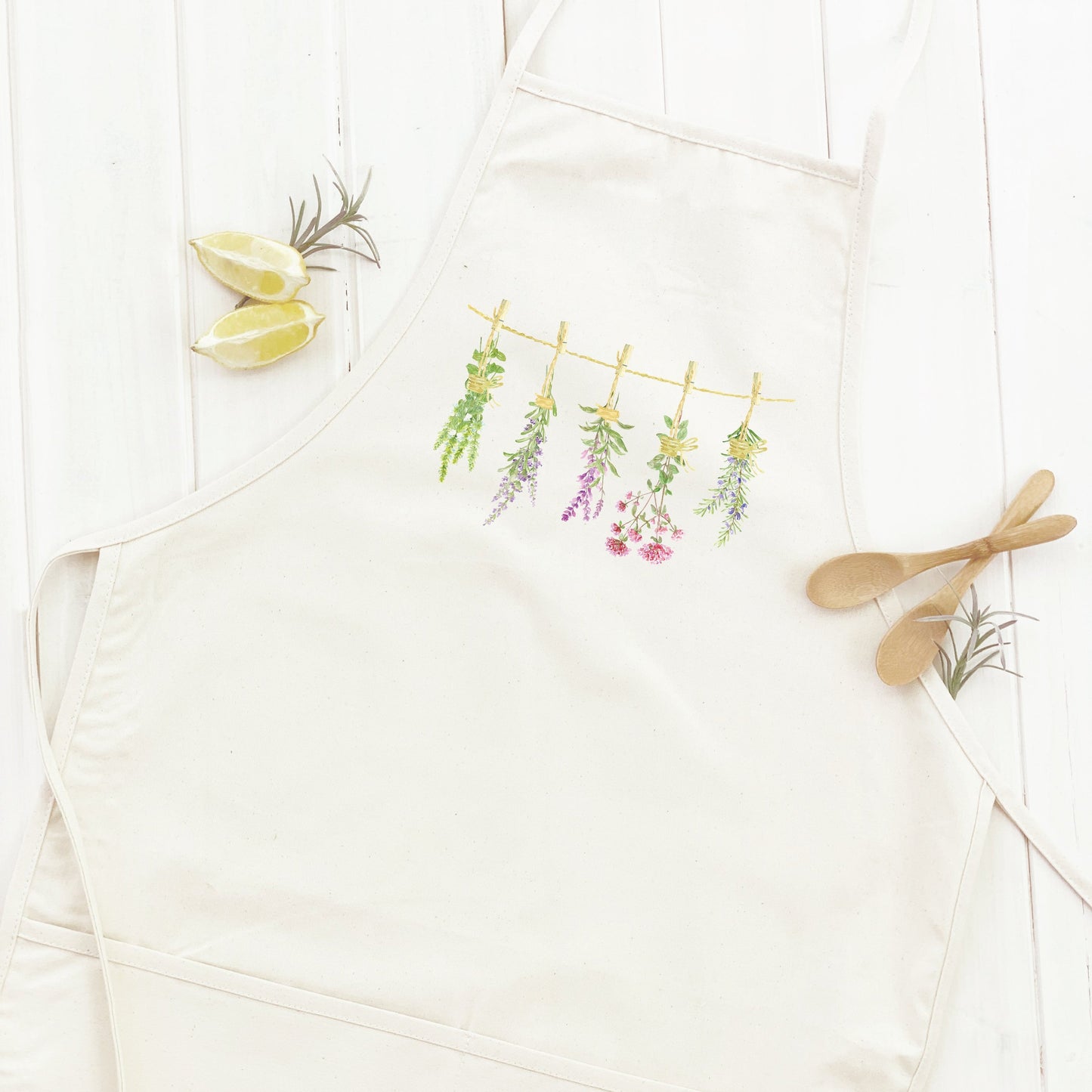 Herbs on a Line - Women's Apron | Aprons | Kitchen + Metal