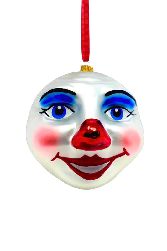 Winter Moon Glass Ornament