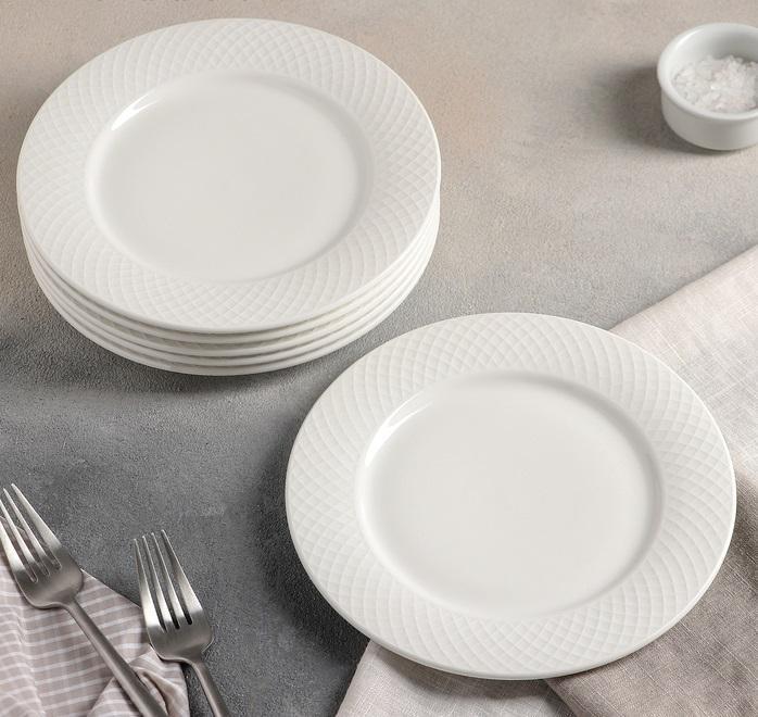 Fine Julia Porcelain 24 Piece Dinnerware Set For 6 | Dinnerware | Kitchen + Metal