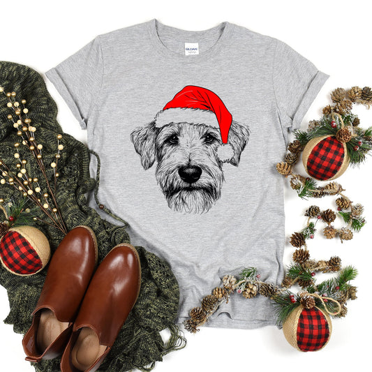 Wheaten Terrier, Santa, Dog, Christmas, Dog Lover, Pet T-Shirt Comfort Colors T-Shirt