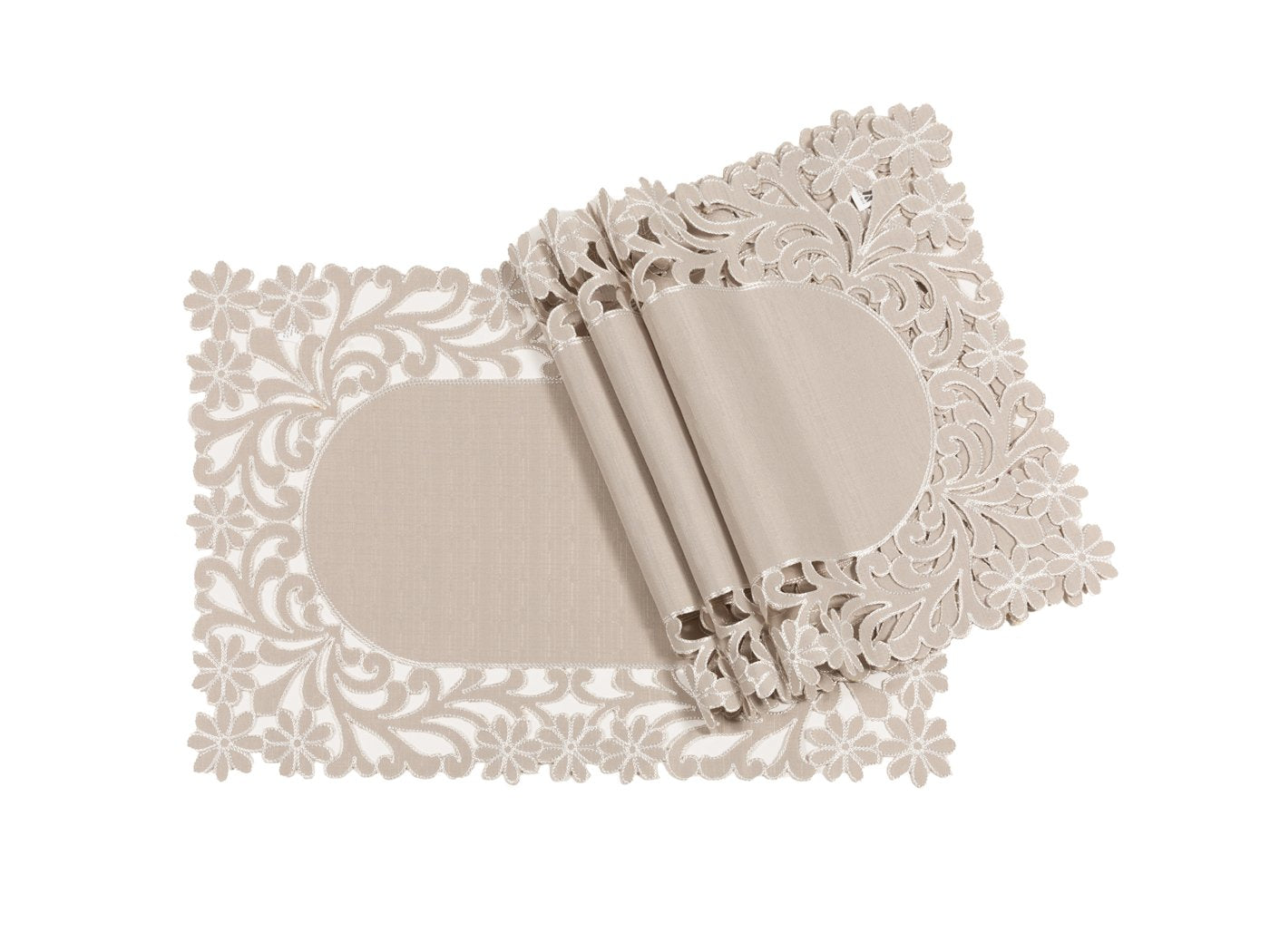 XD18124 Florence Floral Placemats,14"x20", Set of 4