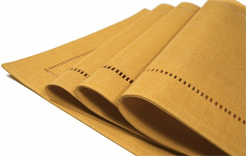 XD915918 Melrose Hemstitch Placemat, 14"x20", Set of 4