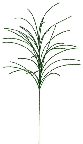 31"L GLITTER BEAD SPRAY LIME GREEN