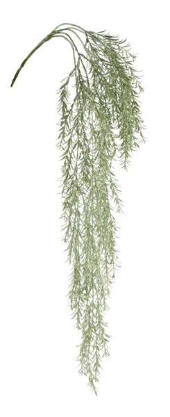 32"L HANGING GLITTER ROSEMARY SPRAY SAGE GREEN