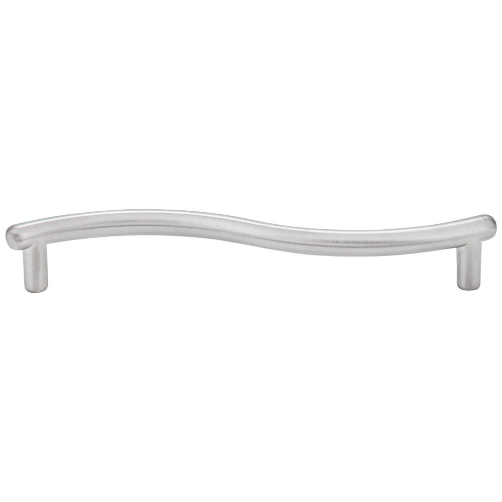 128 mm Center-to-Center Brushed Brass Wavy Capri Cabinet Pull